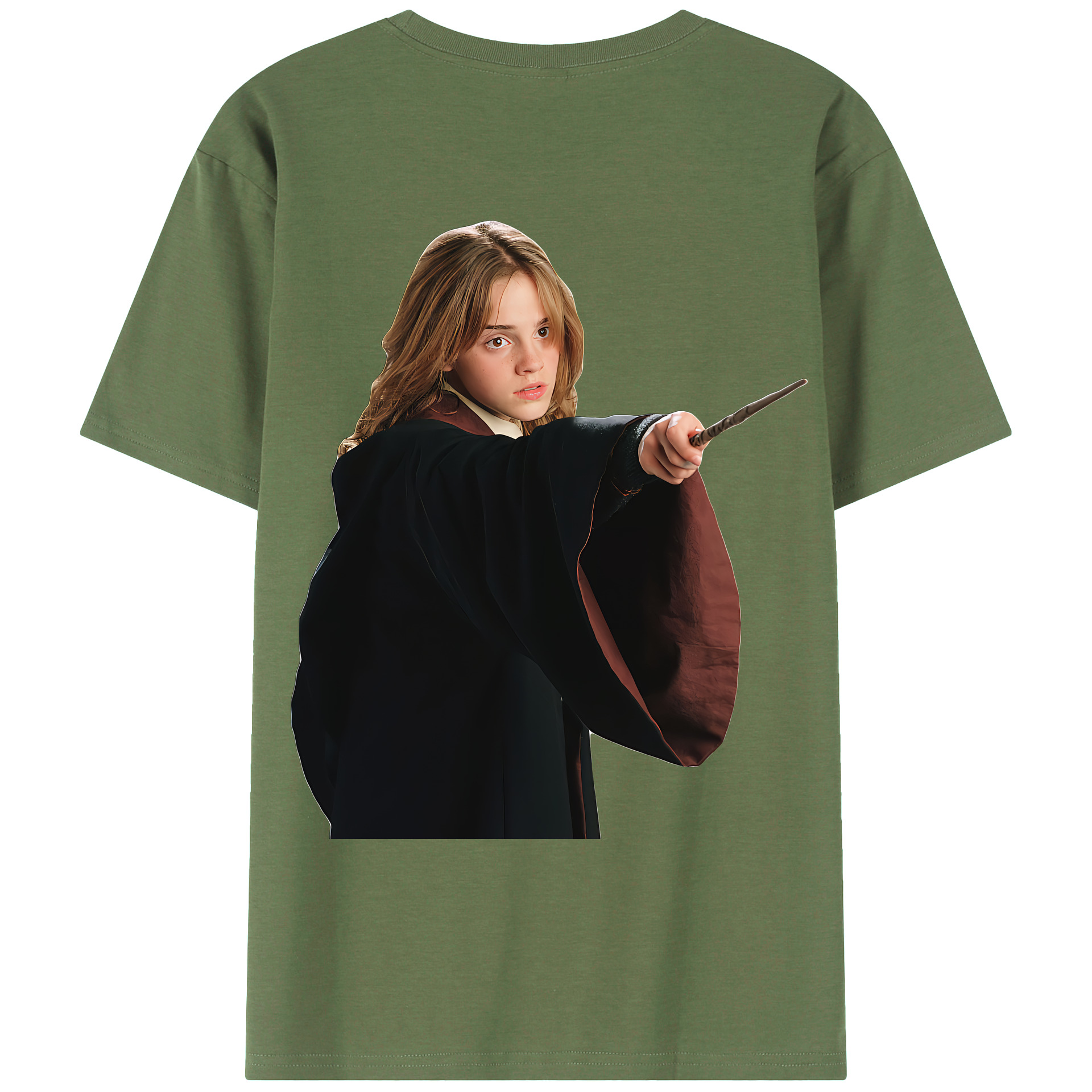 （画像用） Harry Potter ハリー・ポッターシリーズ 綿100％ メンズ半袖Tシャツ（バックプリント） 通気性